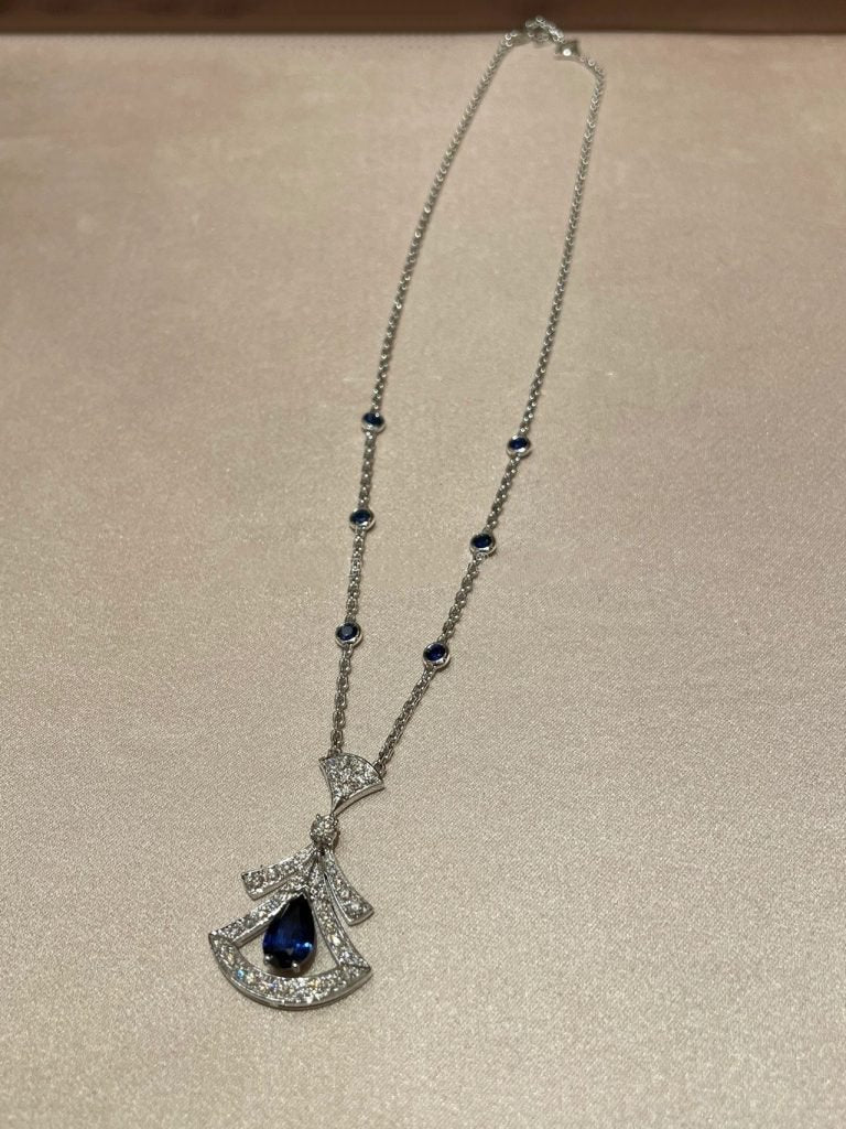 [ECHO ]DREAM NECKLACE AGATE DIAMOND SILVER