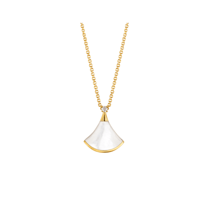 [ECHO ]DREAM NECKLACE WHITE MOP GOLD 1 DIAMOND