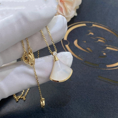 [ECHO ]DREAM NECKLACE WHITE MOP GOLD 1 DIAMOND