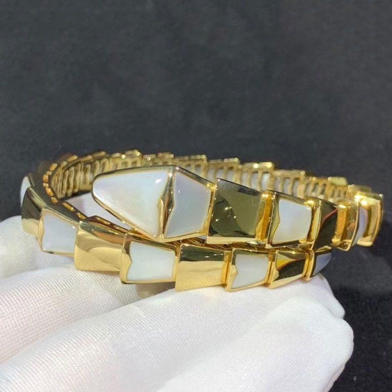 [ECHO ]SERPENTI BRACELET MOP GOLD