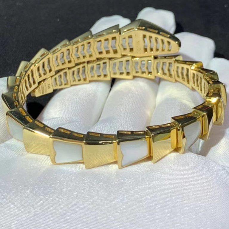 [ECHO ]SERPENTI BRACELET MOP GOLD