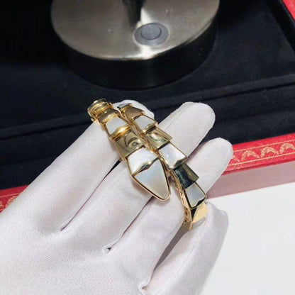 [ECHO ]SERPENTI BRACELET MOP GOLD