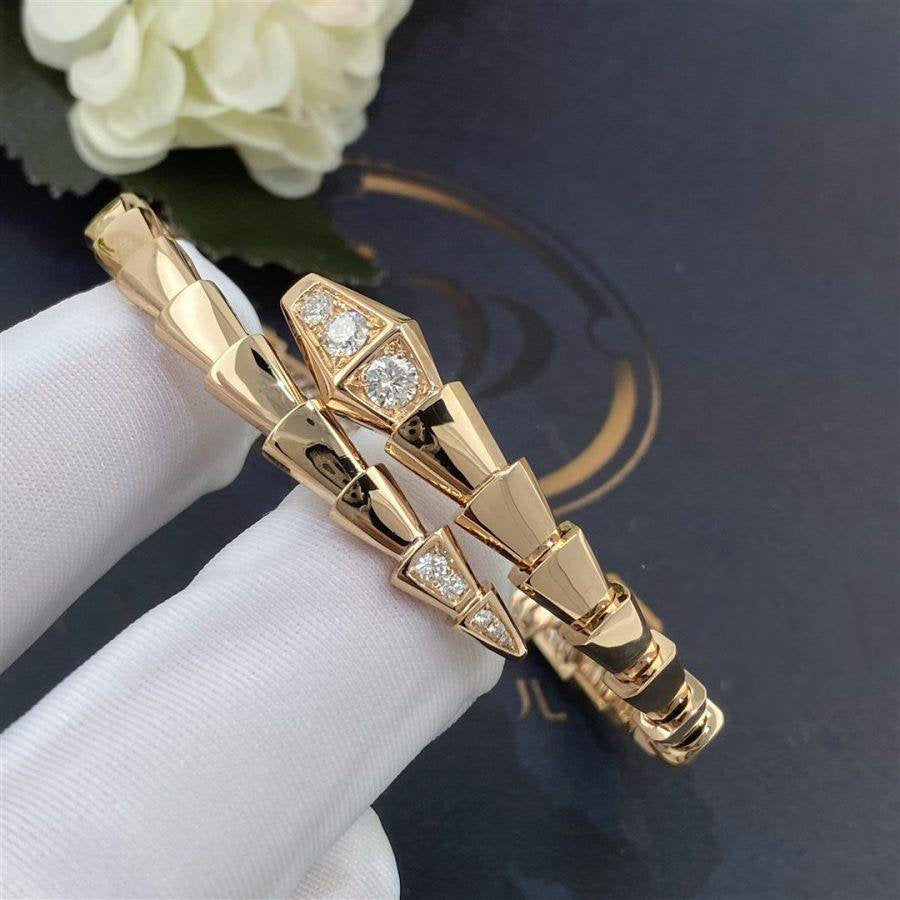 [ECHO ]SERPENTI BRACELET DIAMONDS PINK GOLD