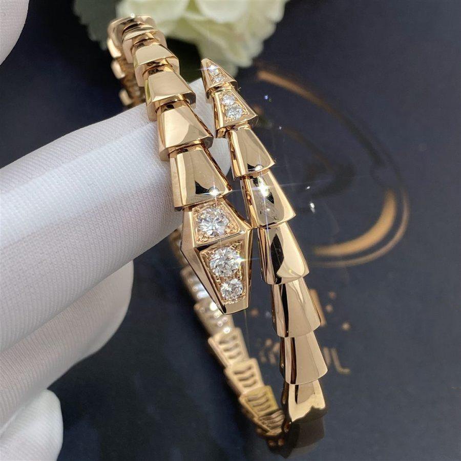 [ECHO ]SERPENTI BRACELET DIAMONDS PINK GOLD