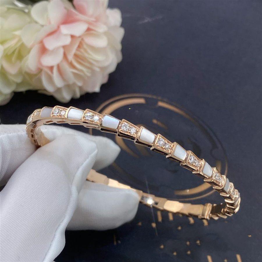 [ECHO ]SERPENTI BRACELET PINK GOLD MOP DIAMOND