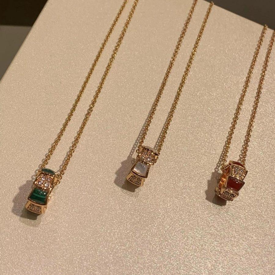 [ECHO ]SERPENTI PEDANT DIAMOND NECKLACE