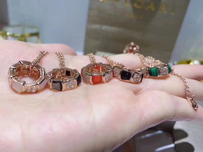 [ECHO ]SERPENTI PEDANT DIAMOND NECKLACE