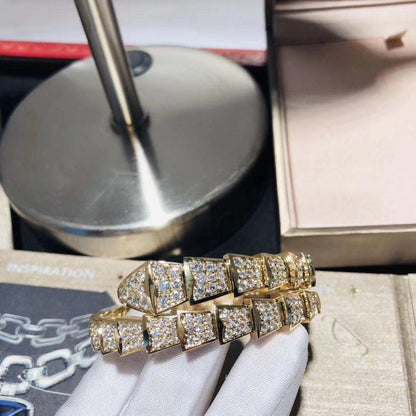 [ECHO ]SERPENTI BRACELET 8MM GOLD DIAMOND