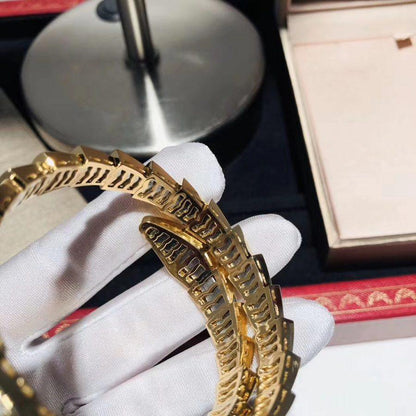 [ECHO ]SERPENTI BRACELET 8MM GOLD DIAMOND
