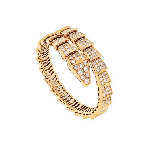 [ECHO ]SERPENTI BRACELET 8MM GOLD DIAMOND