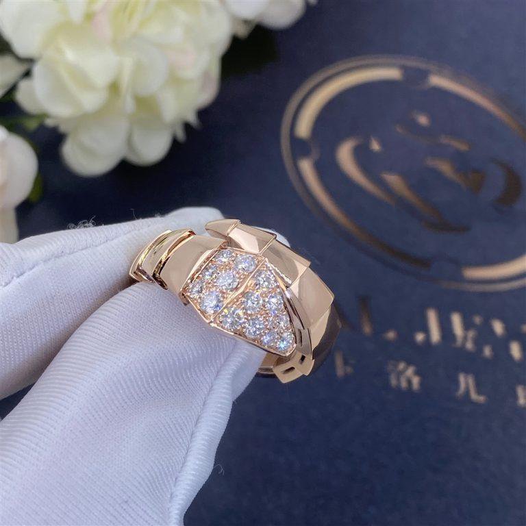 [ECHO ]SERPENTI RING PINK GOLD DIAMOND