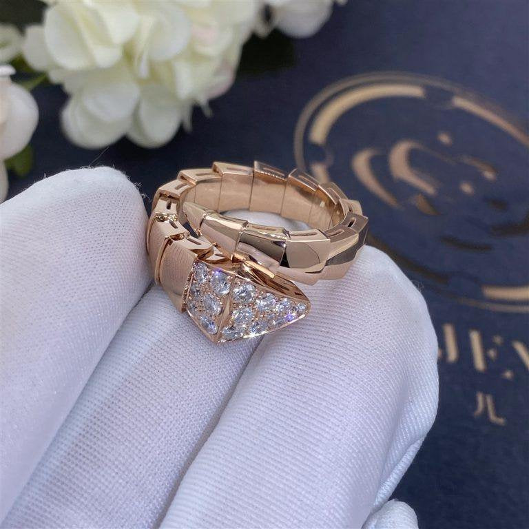 [ECHO ]SERPENTI RING PINK GOLD DIAMOND