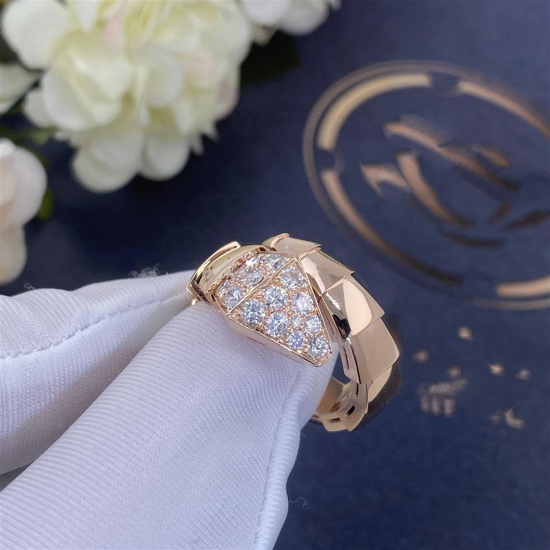 [ECHO ]SERPENTI RING PINK GOLD DIAMOND