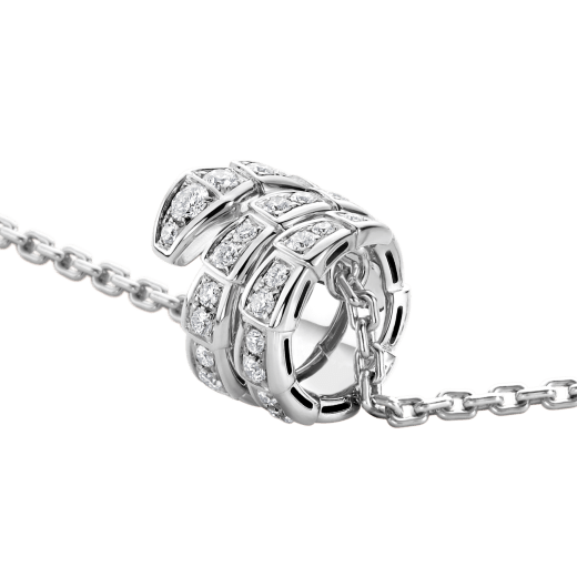 [ECHO ]SERPENTI  NECKLACE DOUBLE RING DIAMOND
