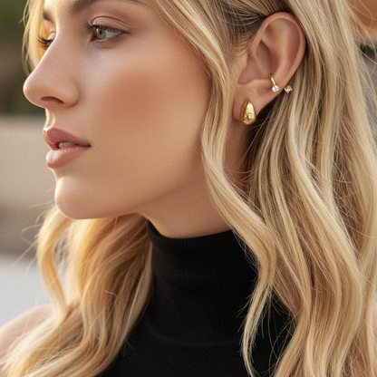[Echo Fine]Velvette Gold Earrings