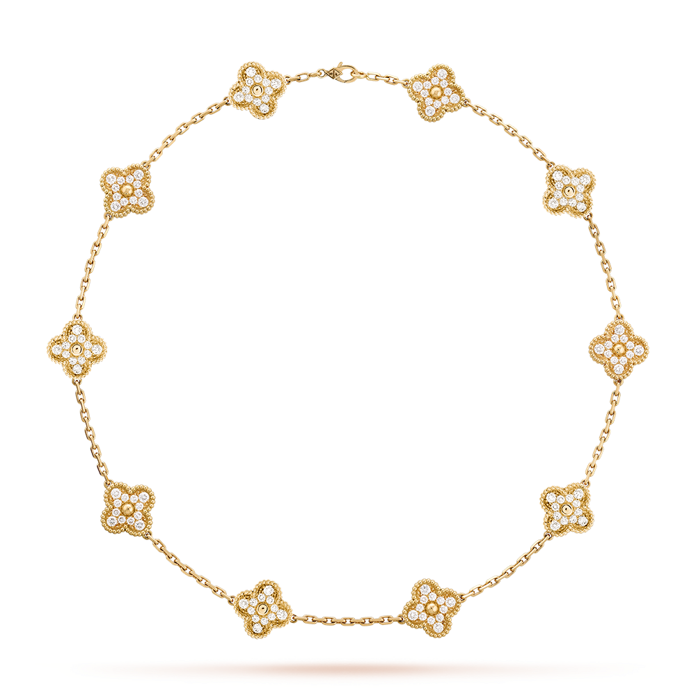 [ECHO ]CLOVER 10 MOTIFS DIAMOND NECKLACE