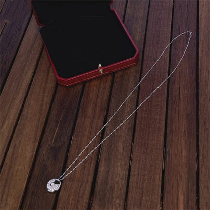[ECHO ]AMULETTE SILVER FULL DIAMOND NECKLACE
