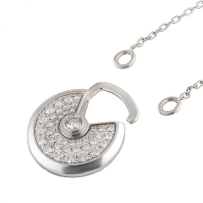 [ECHO ]AMULETTE SILVER FULL DIAMOND NECKLACE