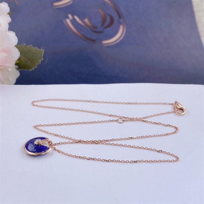 [ECHO ]AMULETTE ROSE GOLD AGATE NECKLACE
