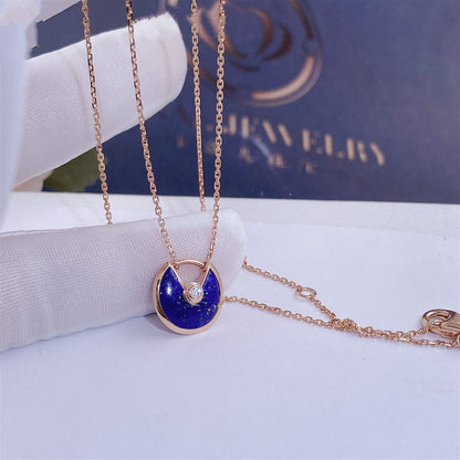 [ECHO ]AMULETTE ROSE GOLD AGATE NECKLACE