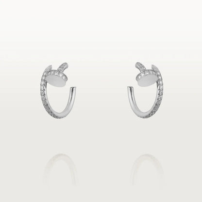 [ECHO ]JUSTE EARRINGS 12.75MM SILVER DIAMOND