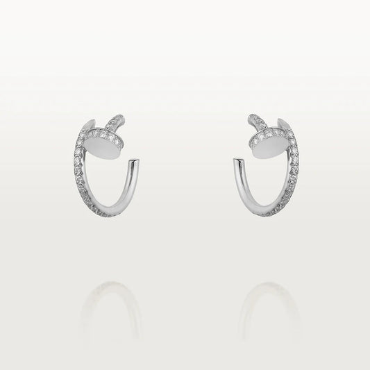 [ECHO ]JUSTE EARRINGS 12.75MM SILVER DIAMOND