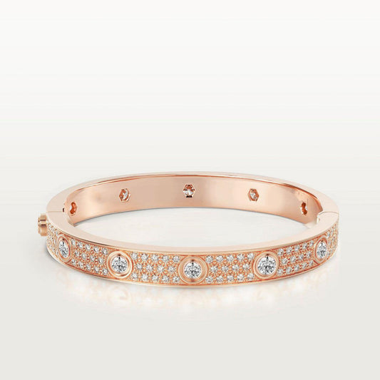 [ECHO ]LOVE BRACELET 6.1MM DIAMOND-PAVED 10 BIG DIAMONDS