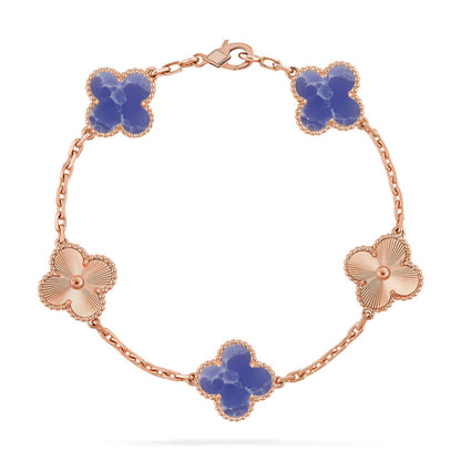 [ECHO ]CLOVER 5 MOTIF BLUE VEINS BRACELET COLLECTION