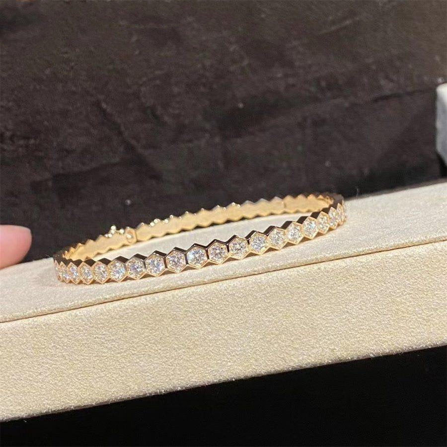 [ECHO ]BEE LOVE GOLD BRACELET FULL DIAMOND