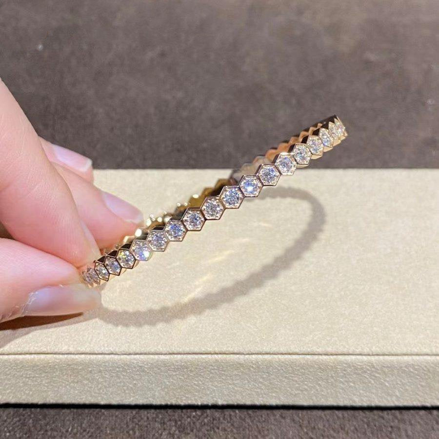 [ECHO ]BEE LOVE GOLD BRACELET FULL DIAMOND