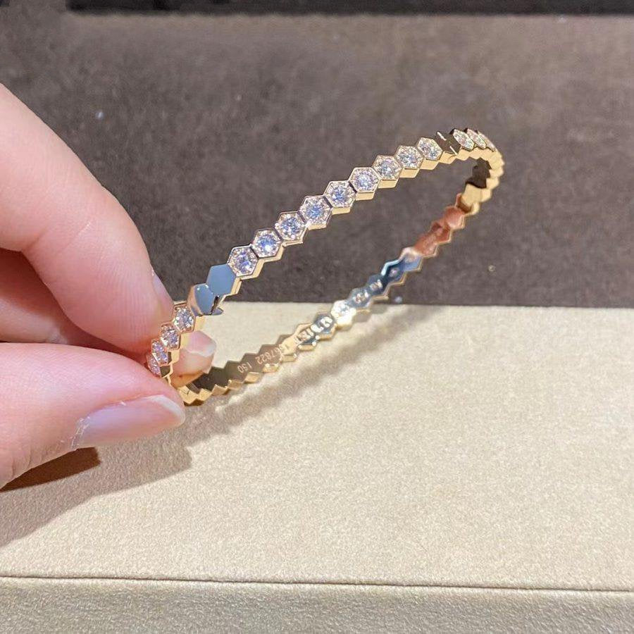 [ECHO ]BEE LOVE GOLD BRACELET FULL DIAMOND
