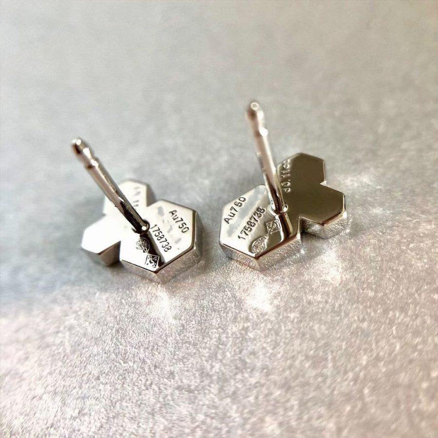 [ECHO ]BEE LOVE SILVER DIAMOND EARRINGS