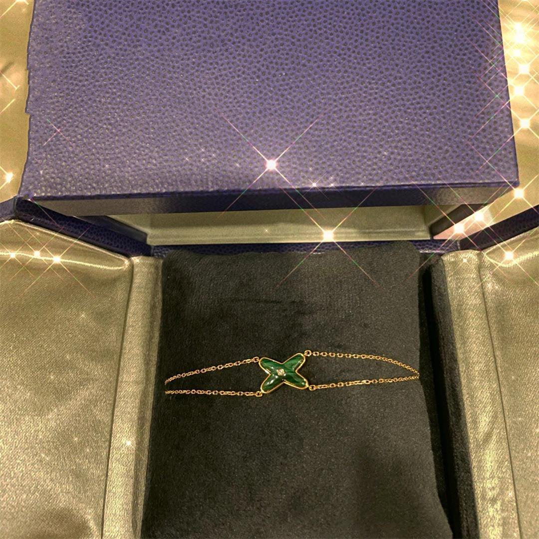 [ECHO ]JEUX BRACELET MALACHITE PINK GOLD 1 DIAMOND