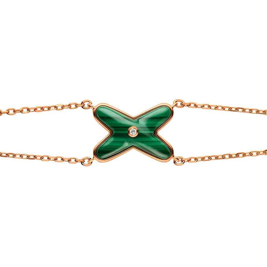 [ECHO ]JEUX BRACELET MALACHITE PINK GOLD 1 DIAMOND