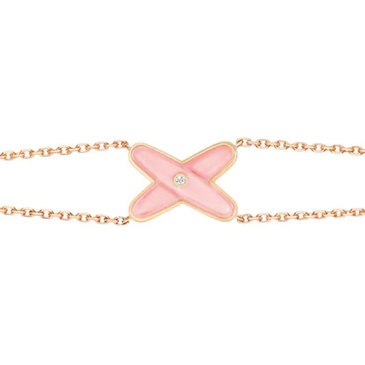 [ECHO ]JEUX BRACELET PINK MOP PINK GOLD 1 DIAMOND