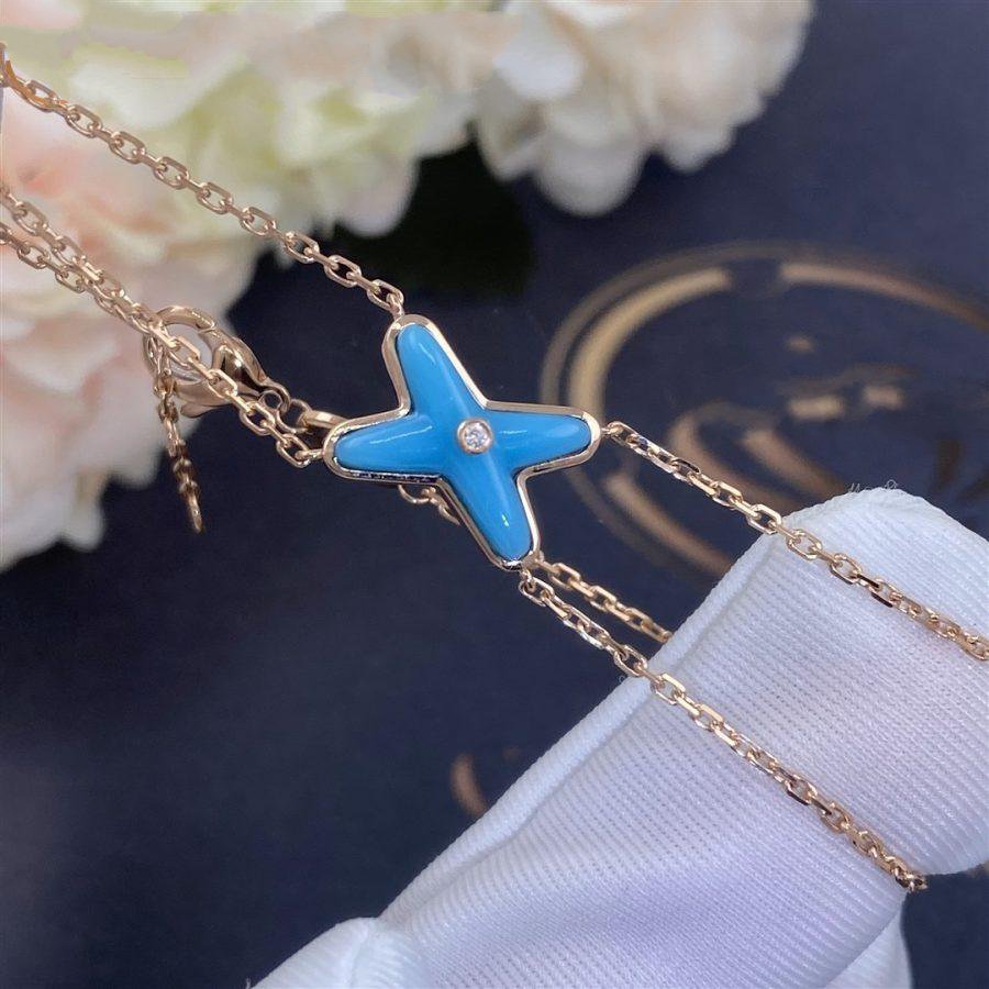 [ECHO ]JEUX BRACELET TURQUOISE PINK GOLD 1 DIAMOND