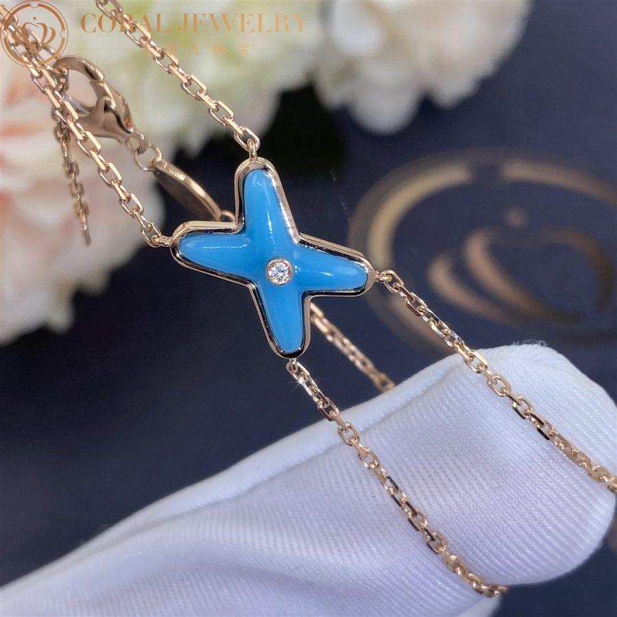 [ECHO ]JEUX BRACELET TURQUOISE PINK GOLD 1 DIAMOND