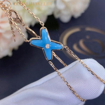 [ECHO ]JEUX BRACELET TURQUOISE PINK GOLD 1 DIAMOND