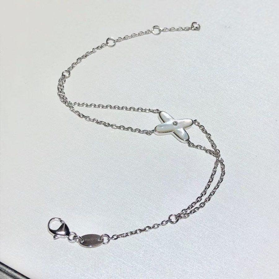 [ECHO ]JEUX BRACELET WHITE MOP SILVER 1 DIAMOND