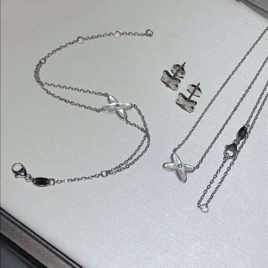 [ECHO ]JEUX BRACELET WHITE MOP SILVER 1 DIAMOND