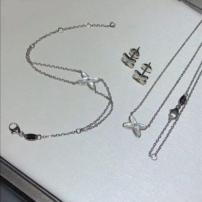 [ECHO ]JEUX BRACELET WHITE MOP SILVER 1 DIAMOND