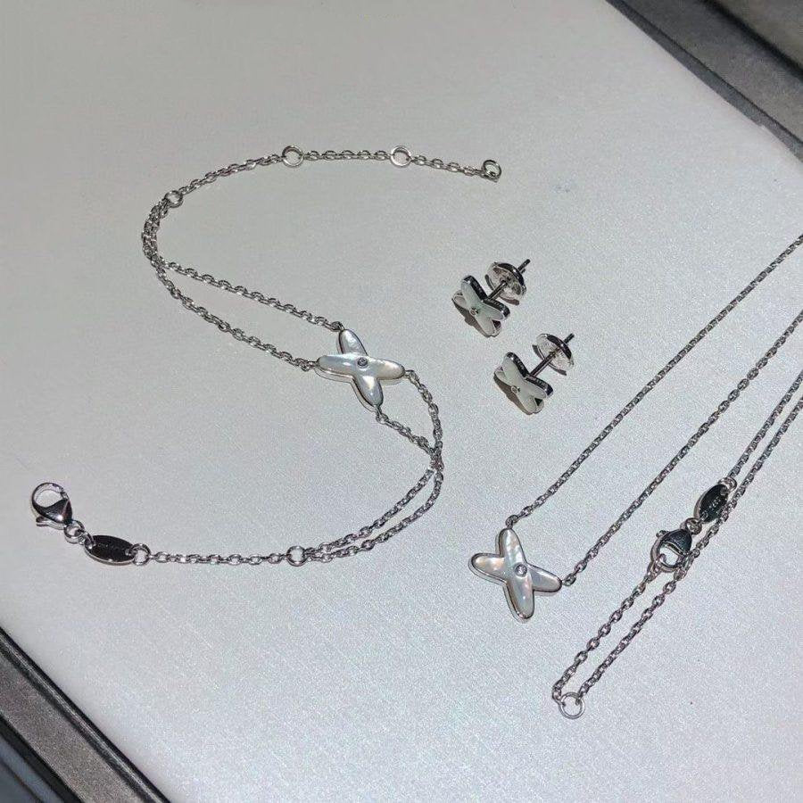 [ECHO ]JEUX BRACELET WHITE MOP SILVER 1 DIAMOND