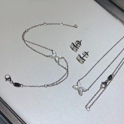 [ECHO ]JEUX BRACELET WHITE MOP SILVER 1 DIAMOND