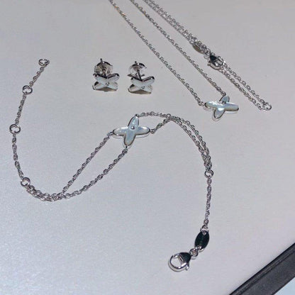[ECHO ]JEUX BRACELET WHITE MOP SILVER 1 DIAMOND