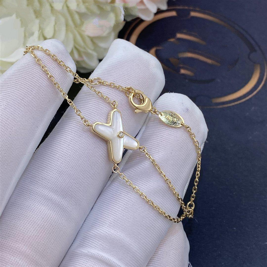 [ECHO ]JEUX BRACELET WHITE MOP GOLD 1 DIAMOND