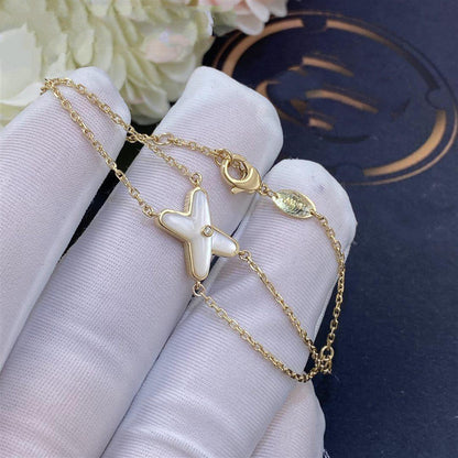 [ECHO ]JEUX BRACELET WHITE MOP GOLD 1 DIAMOND