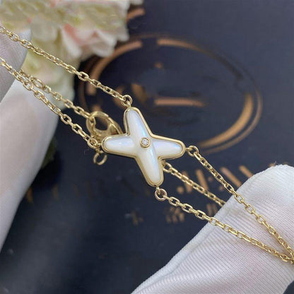 [ECHO ]JEUX BRACELET WHITE MOP GOLD 1 DIAMOND