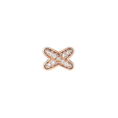 [ECHO ]JEUX DE PINK GOLD DIAMOND EARRINGS