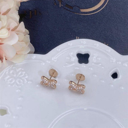 [ECHO ]JEUX DE PINK GOLD DIAMOND EARRINGS