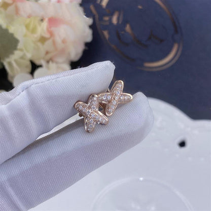 [ECHO ]JEUX DE PINK GOLD DIAMOND EARRINGS
